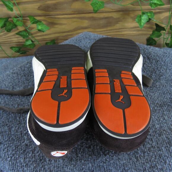 PUMA Men's Sneaker Brown Leather Size 10.5 Medium‎ Used 2025 - Picture 5 of 6